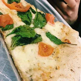White slice (tomatoes and basil) 5/5 stars; $4