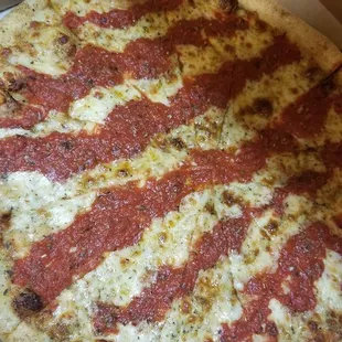 White and red pie
