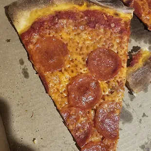 Very greasy and thin.