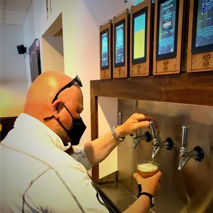 Self Serve Pay by the Ounce Draft Beer