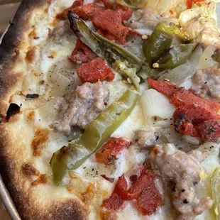 Sausage and Peppers Pizza