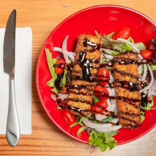 Fishtown Caprese salad with fried mozzarella.