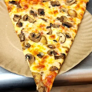 Yo, the best slice of mushroom pizza, man!