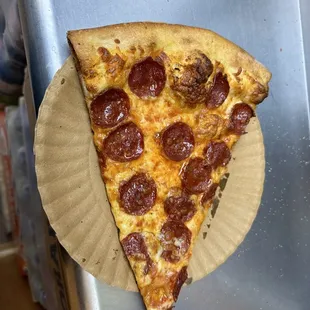 Beef Pepperoni Pizza single slice