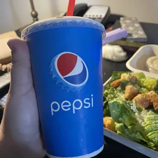 Small drink, refills 1$