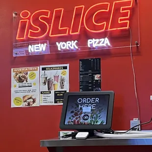 Quick order kiosk area