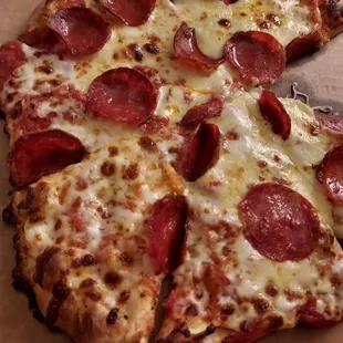 Pepperoni pizza
