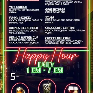 cocktail menu