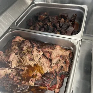 Victory Pulled Pork Butt and Burnt Ends
