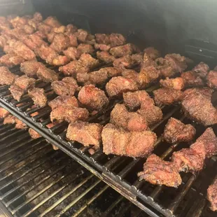 Burnt Ends on the smoker