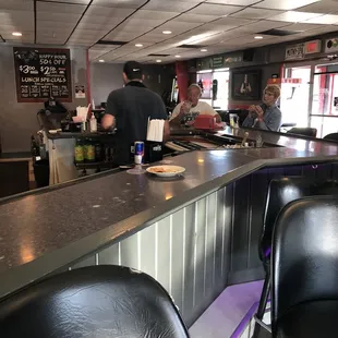 customers at the counter