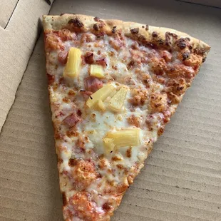 Hawaiian Slice of Pizza