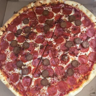 Meat lovers pie.