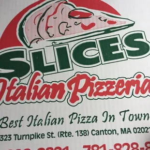 Slices Pizza of Canton -- 323 Turnpike Street / Route 138, Canton           Logo