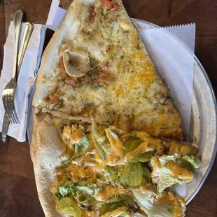 Left is Big Mac slice; right is Green Chile slice