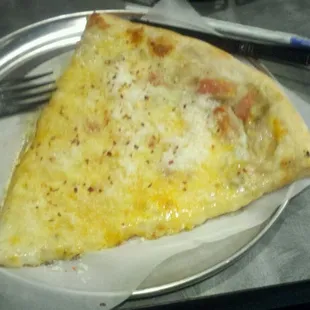 Green chili pizza