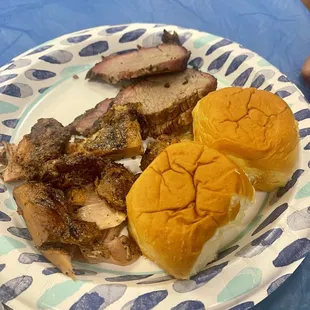 Tri tip and chicken