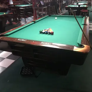 a pool table