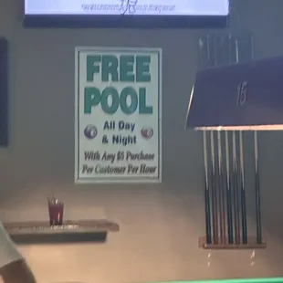 a billiards pool table