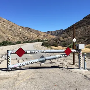 Park and walk up the paved road for 1.3 miles.