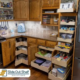 Customize your storage space in your kitchen and pantry!