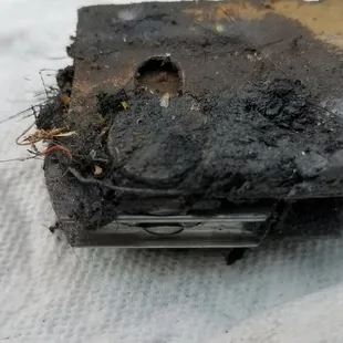 Old Patio door rollers that have been severly worn down