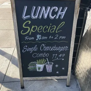 Lunch special.