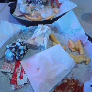 So so good, we ravaged our spicy western Burger and jalapeno burger with fries.  So good here!!