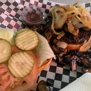 Mushroom Cheeseburger
