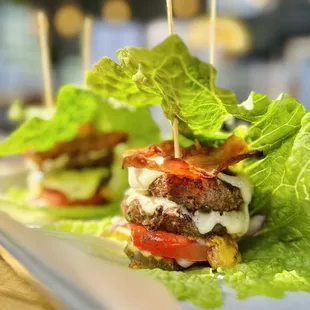 Swap buns for lettuce wraps on any slider!