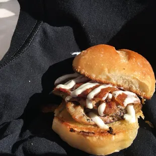 a close up of a sandwich