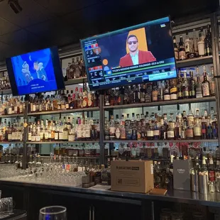 a bar with a lot of liquor