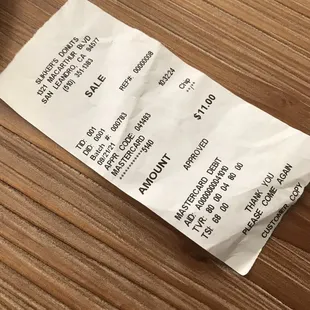 I had the receipt but got the 3rd degree