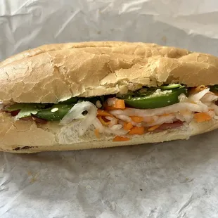 Combination Ham Vietnamese Sandwich