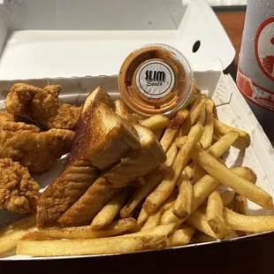 4 piece meal with skim sauce and a large Coke.