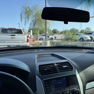 The line in the drive thru wasn't too bad for it being day two.