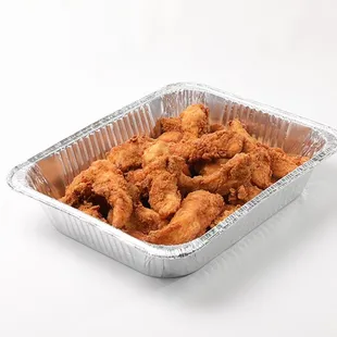 a container of chicken nuggies