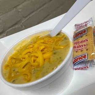 Broccoli and cheese soup