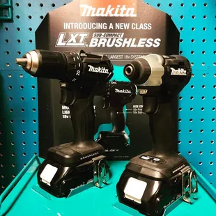 We have this Makita 18V sub compact brushless combo kit