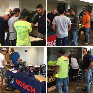 Our @slimspowertools crew had a great time meeting with members from the Hawaii Carpenters Apprenticeship and Training Fund last night!