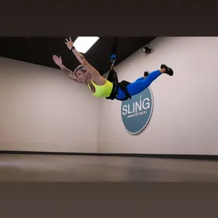 Flying Superman skillset at Sling Bungee