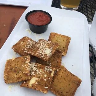 Fried ravioli - fantastic!