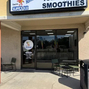 the front of a restaurant