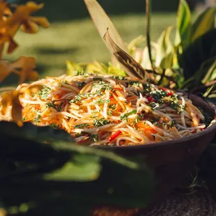 Lao Papaya Salad with Kale (Photo by Jen Rocha Photography)
