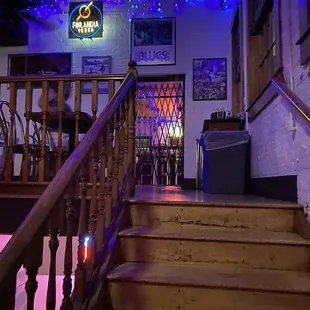 Upstairs viewing loft and bar