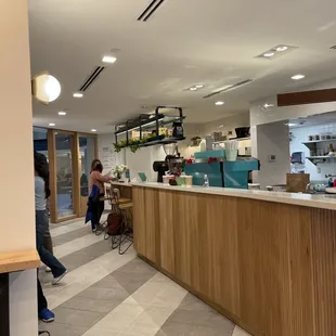 the inside of a coffee shop