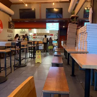 interior, sushi and sashimi