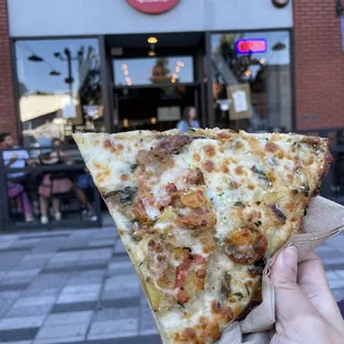 Heirloom tomato &amp; Yukon potato slice