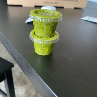 SLIVER GREEN SAUCE 8oz