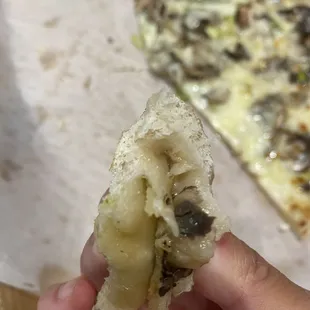 Dough barely baked enough to not be raw